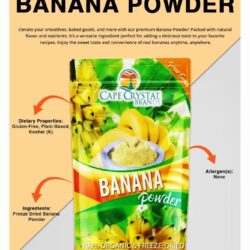 Banana Powder Cape Crystal Brands Original