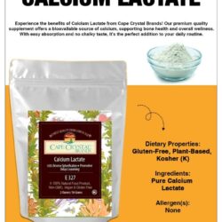 Calcium Lactate Cape Crystal Brands Origanal