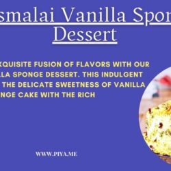 Rasmalai Vanilla Sponge Dessert