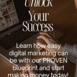 Brown and White Modern Digital Marketing Course Promo Instagram Post