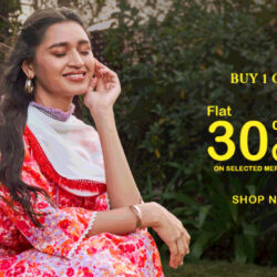 Buy 1 Get Flat 30 Percent OFF, Buy 2 Get Flat 40 Percent OFF On Selected Merchandise