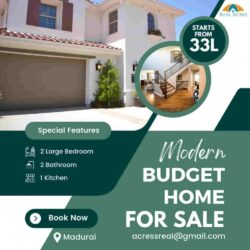 MODERN BUDGET HOME FOR SALE