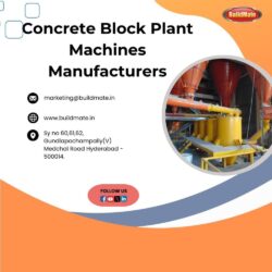 Concrete Block Plant Machines Manufacturers