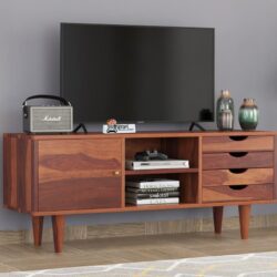 Toril Sheesham Wood  TV Cabinets (Honey Finish)  (1)