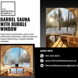 Barrel Sauna With Bubble Window