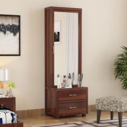 Gollian Sheesham Wood Dressing Table (Brown Finish)