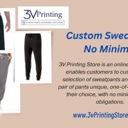 Custom Sweatpants No Minimum