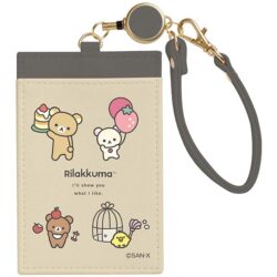 Pass case with reel (BASIC RILAKKUMA Favorite Things)