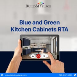 Blue and Green Kitchen Cabinets RTA