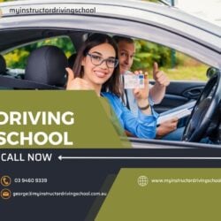 Green Modern Driving School Facebook Post