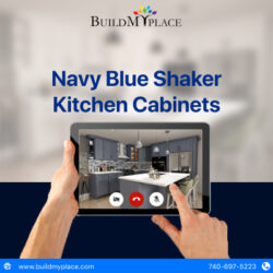 Navy Blue Shaker Kitchen Cabinets