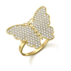 CZ Butterfly Ring