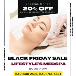 Black Friday Sale on Skincare treatment at Lifestyle's MedSpa