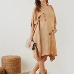 Shop Maternity Kaftan Dress with Feeding Zip – Maternity Online Stores (3)