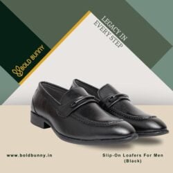 Slip-On Loafers For Men  (Black)