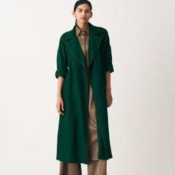 notch-collar-woollen-trench-overlay-co-ord-emerald-green-set-of-3-757983