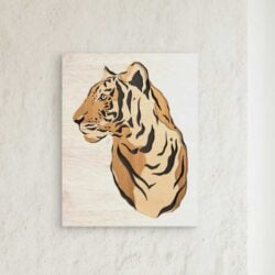 Magnificent Bengal Tiger Wooden Wall Art (1)