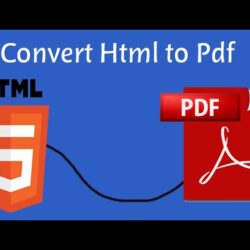 html to pdf