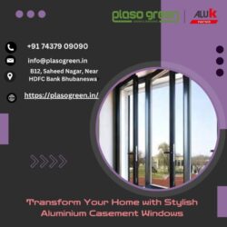 Aluminium casement windows.........