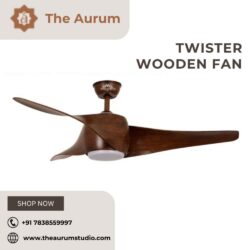 Twister Wooden Fan